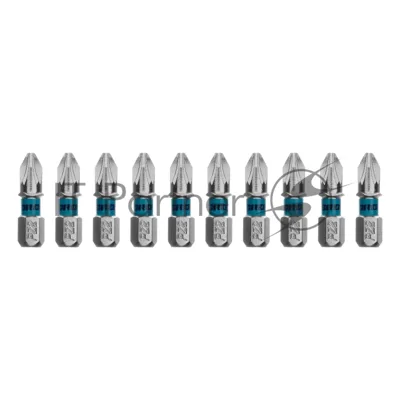 Бита Gross PZ2х25мм, сталь S2, шестигр., 10 шт.