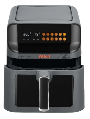 Аэрогриль Kitfort КТ-8107 черный, 1350 Вт, 6.5 л, сенсор, 9 программ