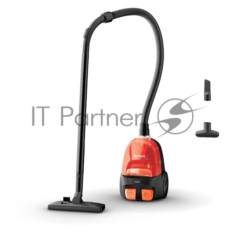 Пылесос Tefal MICRO SPACE CYCLONIC TW3235EA оранжевый/черный, 350/1600 Вт, уборка сухая, пылесборник контейнер 1 л