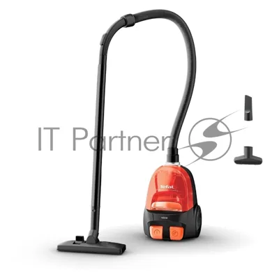 Пылесос Tefal MICRO SPACE CYCLONIC TW3235EA оранжевый/черный, 350/1600 Вт, уборка сухая, пылесборник контейнер 1 л