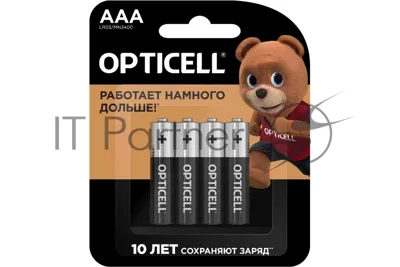 Батарея Opticell Basic LR03 AAA (4шт) блистер