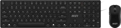 Комплект клавиатура+мышь MSI Forge K210 Combo беспроводной, USB, 1600 DPI, чёрный