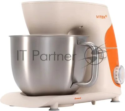 Миксер Vitek VT-PM0331 кремовый, стационарный, 1800 Вт, 5.5 л, 10 скоростей