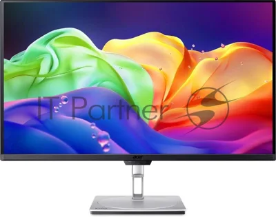 Монитор 31.5" Acer ProCreator PE320QKXsmiiphuzx QD OLED 3840x2160, 240 Гц, 0.01 мс, 16:9, 250 кд/м², 2xHDMI 2.1, DP 2.1, USB-C (90 Вт PD), USB Hub (2x USB-A), 3.5 Jack, динамики (2x5 Вт), HDR10+, FreeSync Premium Pro, серебристо-черный
