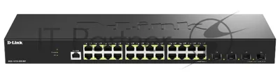 Коммутатор D-Link DGS-1210-28X/ME/C1A, 24×1 Гбит/с + 4×10 Гбит/с SFP+, управляемый