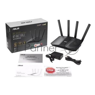 Маршрутизатор ASUS RT-BE58U V2 WiFi 7 2882+688Mbps 2.5G 4x1G USB 5GHz/2.4GHz 