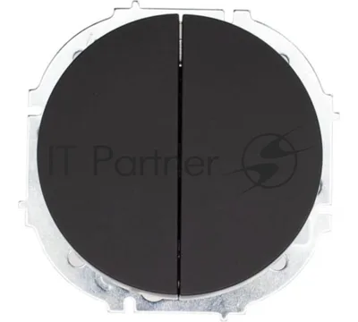 Выключатель 2-кл. СП OSEN 10А IP20 механизм черный бархат LEZARD 743-4288-101
