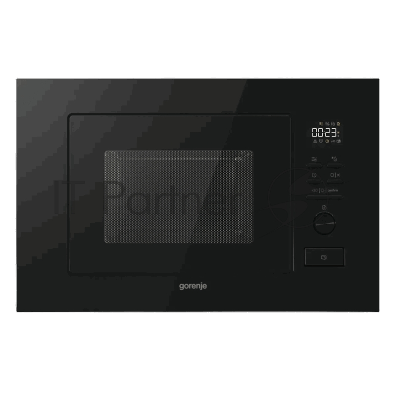 Встраиваемая микроволновая печь Gorenje BM201M2TBG черный, 20 л, 800 Вт, переключатели - сенсор, поворотный механизм
