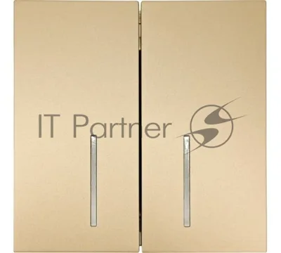 Выключатель LEZARD 704-3688-112QC 2-кл. с индик. СП ZIMA IP20 10А безвинт. зажим, зол.