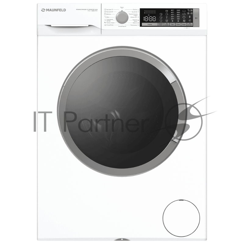 Стиральная машина Maunfeld MFWM127WH200 ST INVERTER SLIM белый, загрузка фронтальная 7 кг, 1200 об/мин, класс A+++