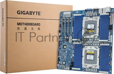 Серверная материнская плата Gigabyte MZ73-LM1, 2xSP5, AMD EPYC 9004/9005, 24xDDR5 RDIMM (до 4096 ГБ, 4800 МГц), 3xSlimSAS, 4xPCIe 4.0 x16, 1xM.2 22110, 2x10Gb LAN, 1xGb LAN (IPMI), 2xUSB-A 5Gbps, 1xVGA, 1xCOM, EATX