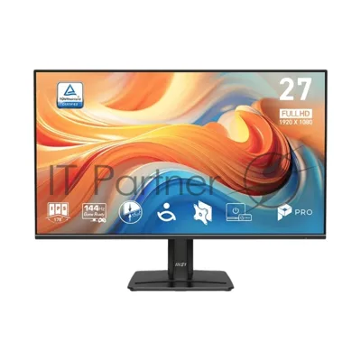 Монитор 27" MSI Pro MP271 E14A IPS 1920x1080, 144 Гц, 1 мс (MPRT), 16:9, 300 кд/м², VGA, HDMI 2.0, DP 1.2a, 3.5 Jack, динамики (2x2 Вт), HDR10, Adaptive-Sync, черный