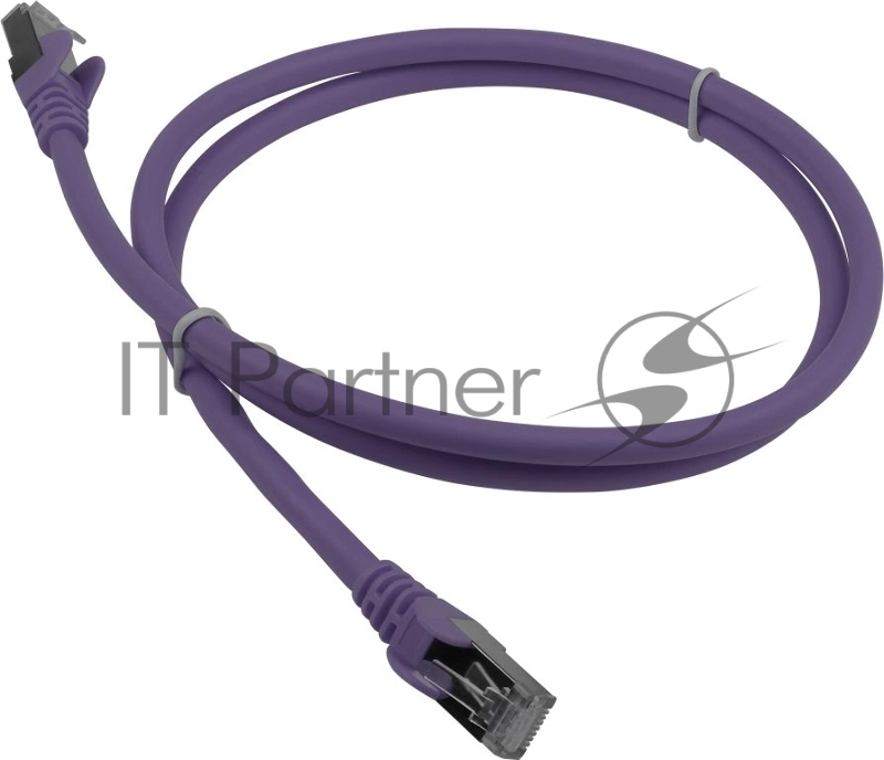 Патч-корд LANMASTER LAN-PC45/S6A-2.0-VI FTP RJ-45 вил.-вилка RJ-45 cat.6a 2м фиолетовый LSZH (уп.:1шт)