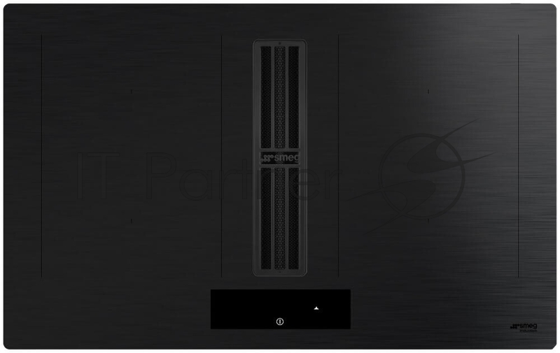 Варочная поверхность со встроенной вытяжкой Smeg HOBD382MB2, 83 см, индукция, слайдерное управление, 4 зоны нагрева, 9 уровней мощности, автоматическое определение посуды, таймер, быстрый старт, индикация остаточного тепла, 650 м3/ч, 8 скоростей + 2 интенсивных режима, энергоэффективность А+, черный