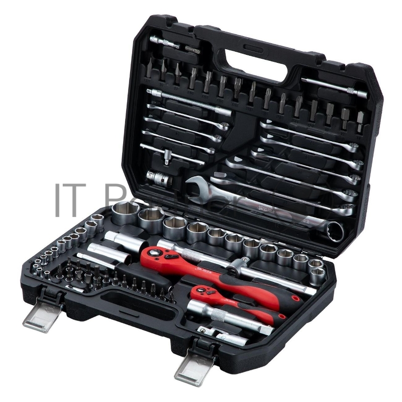Набор инструментов, 1/2", 1/4", CrV, пластиковый кейс 82 предмета MTX