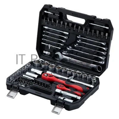Набор инструментов, 1/2", 1/4", CrV, пластиковый кейс 82 предмета MTX