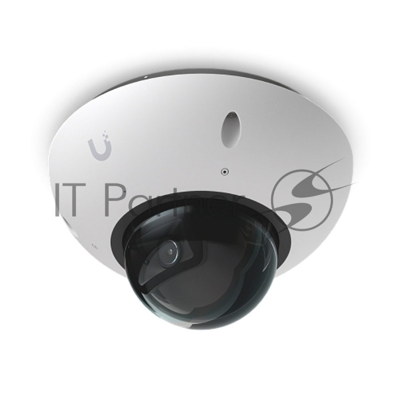 Купольная камера 4K PoE Ubiquiti UniFi Protect Camera G6 Dome White с ночным видением, интеллектуальным распознаванием и прочным антивандальным корпусом.