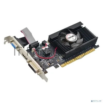 Видеокарта AFOX GeForce GT 710, 4 GB DDR3, 64 bit, DVI-D, HDMI, VGA (D-Sub), GPU 954 МГц