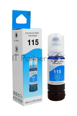 Чернила NVP 115 (NV-C13T07D24A) для Epson L8160, L8180 (70 мл) Cyan (в коробке) совместимые