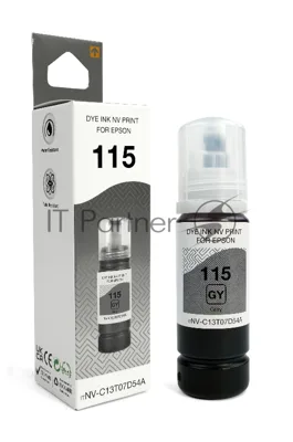 Чернила NVP 115 (NV-C13T07D54A) для Epson L8160, L8180 (70 мл) Gray (в коробке) совместимые