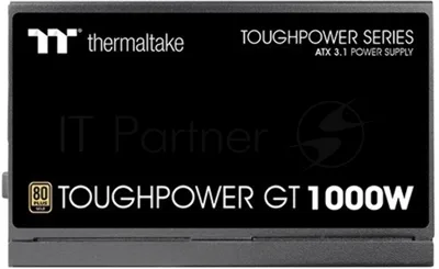 Блок питания Thermaltake Toughpower GT 1000W, 1000Вт, 80+ Gold, 120мм, модульный, черный