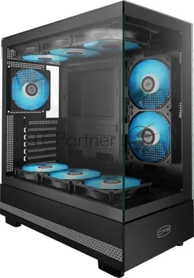 Корпус PcCooler C3Q500 BK черный без БП ATX 9x120мм 5x140мм 2xUSB3.0 audio bott PSU