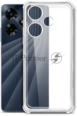 Чехол (клип-кейс) BoraSCO для Infinix Hot 30 Bumper Case прозрачный (72317)