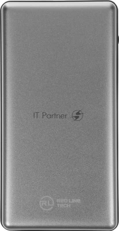 Портативный аккумулятор Redline PDP-3A 10000mAh 3A 2xUSB-A/USB-C серебристый (УТ000018984)