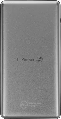 Портативный аккумулятор Redline PDP-3A 10000mAh 3A 2xUSB-A/USB-C серебристый (УТ000018984)