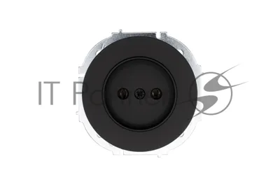 Розетка 1-м СП OSEN без заземл. ПБТ механизм черный бархат LEZARD 743-4288-121B