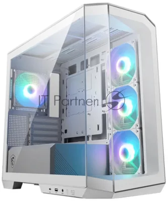 Компьютерный корпус MSI MAG Pano M100R PZ White , Micro-ATX, 1xUSB 3.2 Gen 1, 1xUSB 3.2 Gen2 Type-C, 4x120мм ARGB Fan, ARGB+PWM Control Board, TG, WHITE