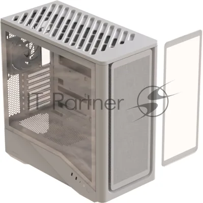 Компьютерный корпус Formula V Line Air Power G9 DUO PA White, ATX, TYPE-C*1, USB3.0*2, MESH/GLASS FRONT PANEL, FRONT 3x PERFORMANCE ARGB, REAR 1x PERFORMANCE ARGB
