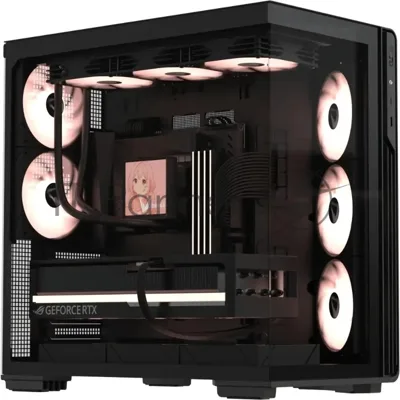 Компьютерный корпус Formula V Line Crystal Z7 PA Black, ATX, TYPE-C*1, USB3.0*1, Front+Side Glass, SIDE 3x PERFORMANCE ARGB, REAR 2x PERFORMANCE ARGB