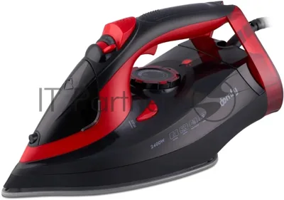 Утюг Domfy DSC-EI502 черный/красный, 2400 Вт, 160 г/мин, 400 мл