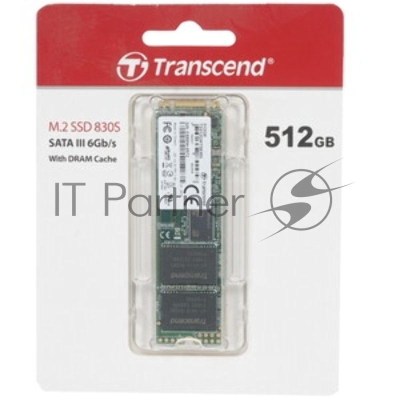 Твердотельный диск 4TB Transcend MTS830, M.2 2280, SATA, 3D TLC, with DRAM R/W - 560/520 MB/s