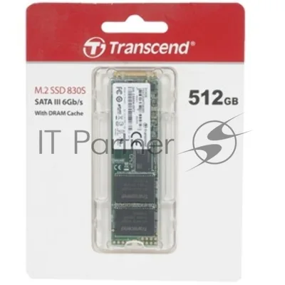 Твердотельный диск 4TB Transcend MTS830, M.2 2280, SATA, 3D TLC, with DRAM R/W - 560/520 MB/s