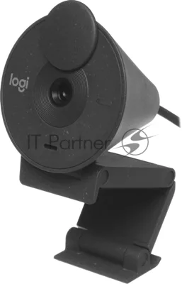 Веб-камера Logitech Brio 300 1920x1080, 30 кадр/с, USB Type-C, микрофон (шумоподавление), автоматическая фокусировка, автоосвещение, универсальное крепление