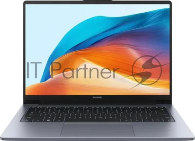Ноутбук Huawei MateBook D 14 MDG-X MendelG-W5611D Core i5 13420H 16Gb SSD1Tb Intel UHD Graphics 14" IPS FHD (1920x1200) без ОС grey space WiFi BT Cam (53014MUB)