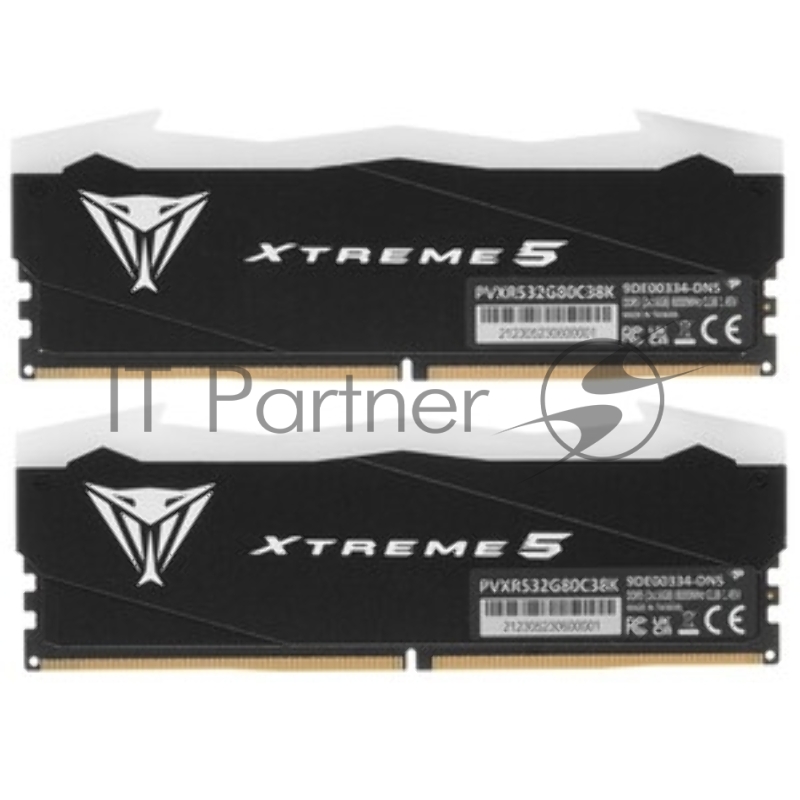 Оперативная память Patriot Viper Xtreme 5 Aurum, DDR5, 32GB (2x16GB), 8000 MHz, CL38, с радиатором, золотистый