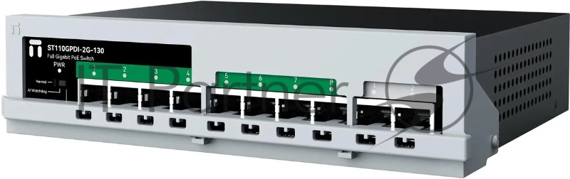 Коммутатор Netis ST110GPDI-2G-130, 10×1 Гбит/с (8×PoE+), неуправляемый