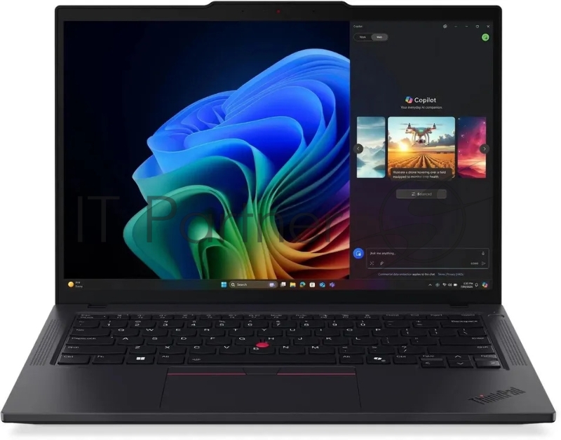 Ноутбук Lenovo ThinkPad T14 Gen 6/14"/IPS/Intel Core Ultra 7 255U/16Gb/512Gb/SSD/Intel Graphics/Без ОС/черный/1.46kg