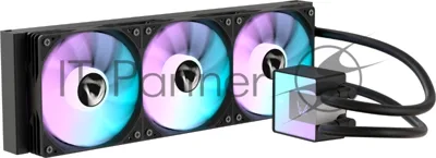 Кулер с водяным охлаждением Formula V Line ICE JET GLOW 360 BK, 360мм, 3x120мм, ARGB fans, LGA115X/1200/1700/1851, AM4/AM5