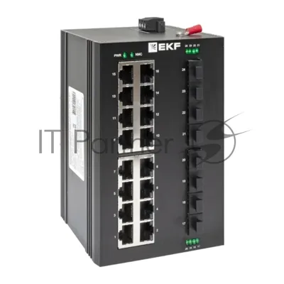Коммутатор EKF TSX-U-8GX/SFP-16GT, 16×1 Гбит/с + 8×1 Гбит/с SFP, неуправляемый