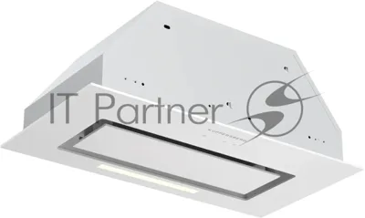Встраиваемая вытяжка Kuppersberg INTOUCH-1 60 WG, High-Tech, 54 см, сенсорное управление, 3 скорости, 650 м3/ч, периметральное всасывание, LED освещение, угольный фильтр KFS-1 (опция), уровень шума 51 дБ, белый