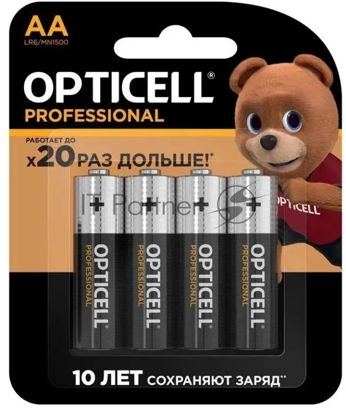Батарея Opticell Professional LR6 AA (4шт) блистер