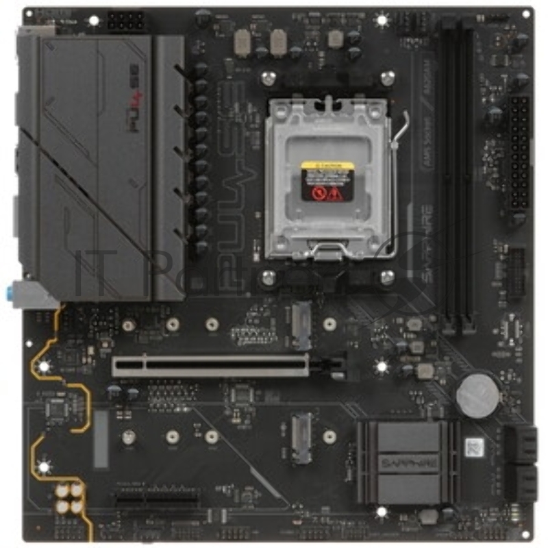 Материнская плата Sapphire A620AM PULSE, AM5, AMD A620, 2xDDR5, 4xSATA, 2xM.2, 1xPCIe x16, 1xPCIe x4, DisplayPort, HDMI, 1xGb LAN, 3x3.5 мм, 7.1, microATX
