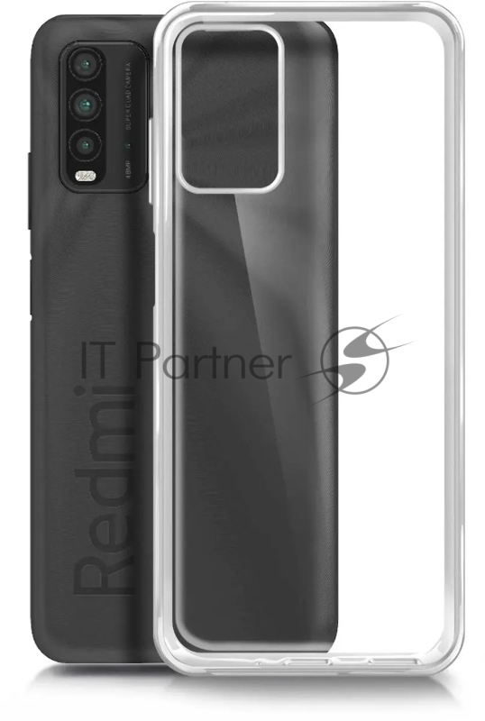 Чехол (клип-кейс) BoraSCO для Xiaomi Redmi 9t Silicone Case прозрачный (39913)