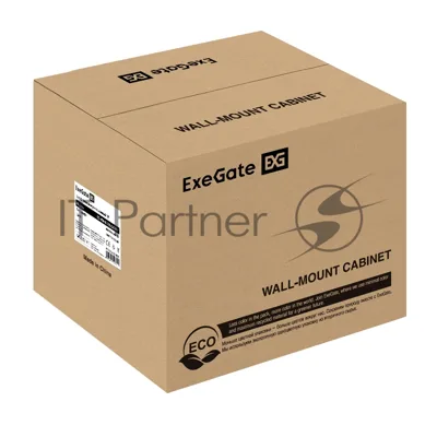 Шкаф телекоммуникационный 10" настенный 4U ExeGate EС-WM-4U.310.G.GREY (10”, 4U, 330x310x230mm (ШхГхВ), передняя дверь закаленное стекло, пыле- и влагозащита IP23, светло-серый RAL 7035)