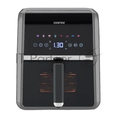 Аэрогриль Centek CT-3189 серый, 1500 Вт, 5 л, сенсор, 8 программ