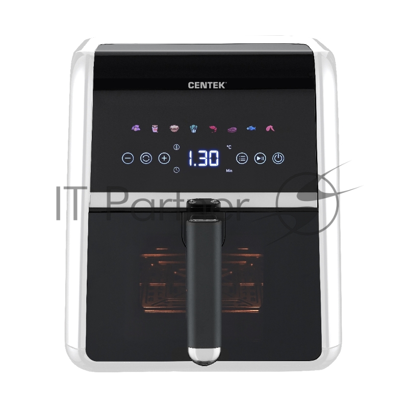 Аэрогриль Centek CT-3188 черный, 1500 Вт, 5 л, сенсор, 8 программ